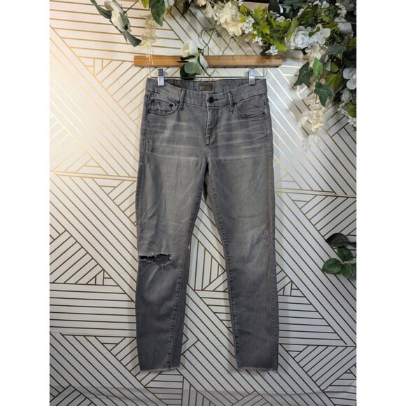 MOTHER Women's The Looker Ankle Fray In Last Chance Saloon Distressed Size 28 - Picture 1 of 10